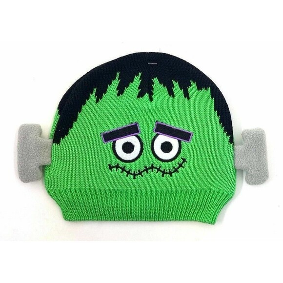 So'dorable Infant  NWT  Green Franken-Baby Halloween Knit Beanie Hat  6-12 mo - Picture 1 of 1